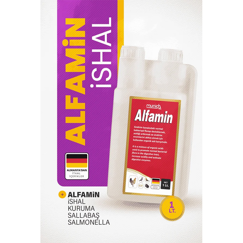 Munich Vet Alfamin İshal Sallabaş ve Kuruma Ürünü 1 lt