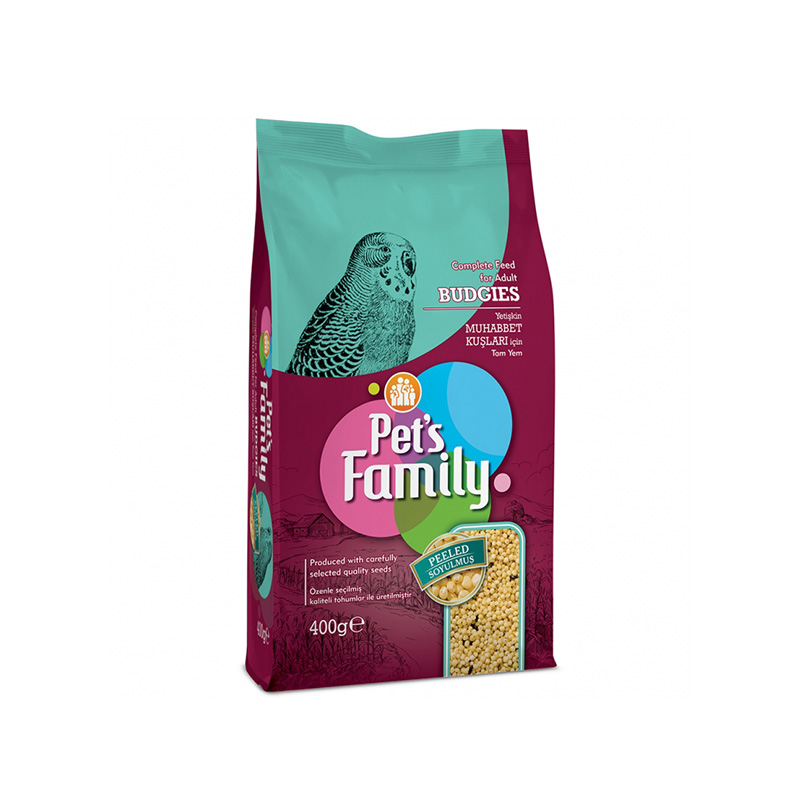 Pets Family Muhabbet Yemi Soyulmuş 400 Gr