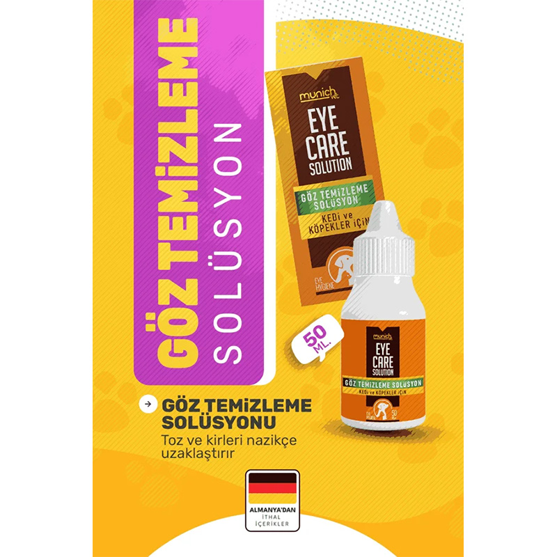 Munich Vet Göz Temizleme Solusyonu 50 ml